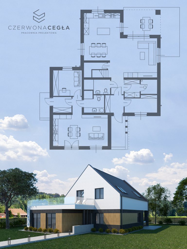 projekt domu nowoczesna stodoła